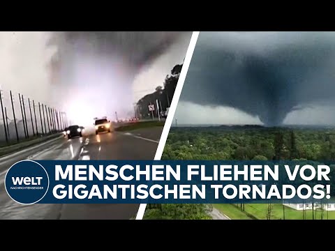 Video Thumbnail: USA: Monstersturm "Milton"! Tornados zerstören Florida! Menschen fliehen auf Highway vor Twistern