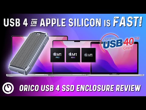 USB 4 vs Apple M1 Max - how FAST?   Featuring Orico USB 4.0 NVMe SSD enclosure