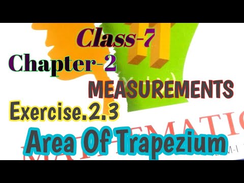 Class 7 maths chapter2 measurements/Exercise 2.3/Area of trapezium/tn samacheer7th maths/marrs maths