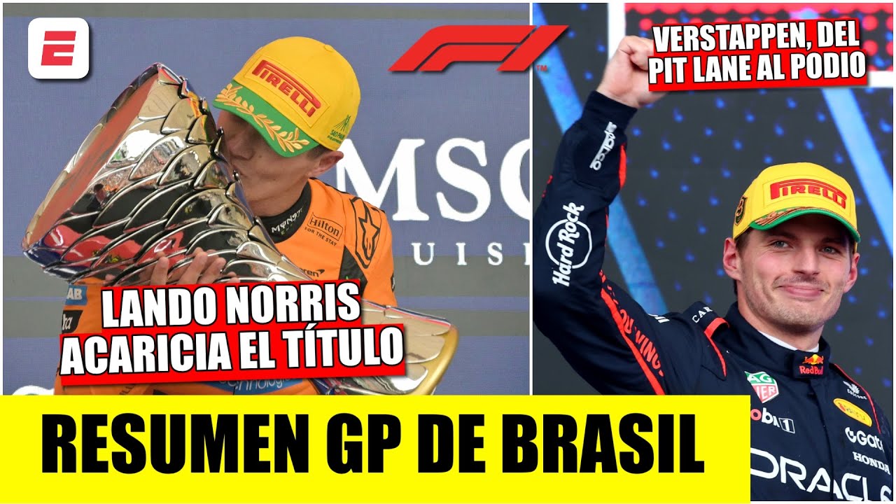 LANDO NORRIS DA GOLPE EN LA MESA y GANA el GP DE BRASIL. CARRERÓN de MAX VERSTPAPPEN | Formula 1