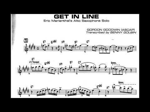 Eric Marienthal Solo - Get In Line  transcription score