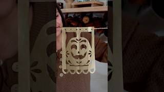 Pumpkin Papel Picado 🎃 with printable ✂️ #fallcrafts #papelpicado #mexicancrafts