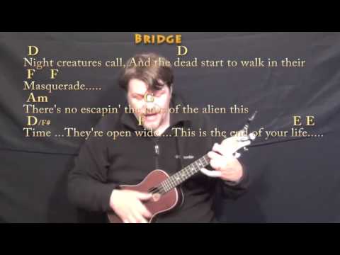 Thriller (Michael Jackson) Ukulele Cover Lesson in Am with Chords/Lyrics