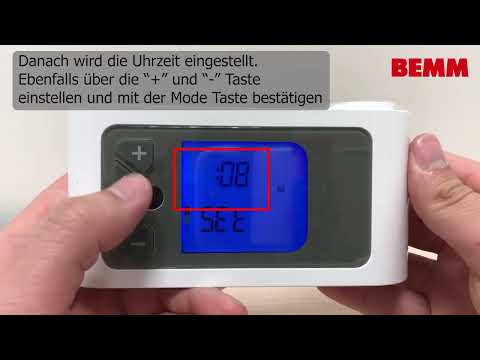 BEMM Raumregelung Trend D - Uhrzeit einstellen