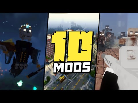Top 10 Mods To Turn Minecraft Into A Post Apocalyptic Horror Game !!