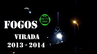 preview picture of video 'Virada 2013 - 2014 - Queima de Fogos no Jd. Iporã'
