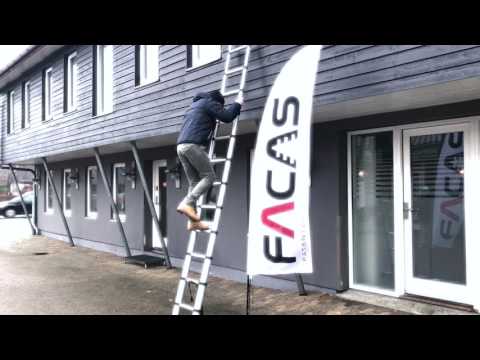 PRO-SOFTLINE Teleskopleiter, 3,5 m, 12 Sprossen | FACAL