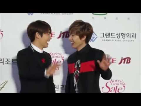 150122 HaeHyuk/EunHae sweet moments - Red carpet