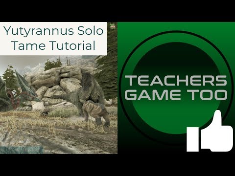 Yutyrannus Solo Tame Tutorial on Valguero Map