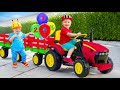 Oliver Rides a Tractor - A Learning Journey | Numbers and More