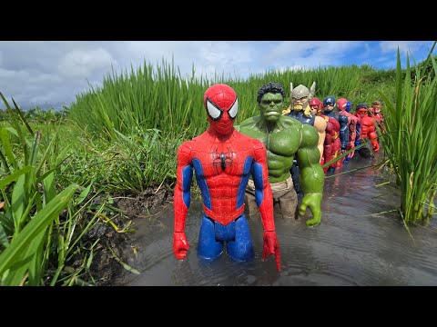AVENGERS SUPERHERO MISSION, MARVEL SPIDER-MAN, HULK, CAPTAIN AMERICA, THOR, IRON MAN, VENOM, THANOS