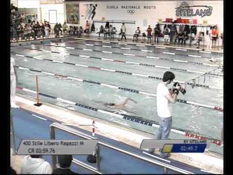 Serie 4 dei 400 Stile Libero Ragazzi Maschi - 16 Memorial Chiara Giavi