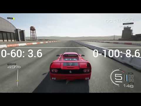 Thumbnail for Forza Motorsport 5 - 1995 Ferrari F50 Acceleration (0-60, 0-100, 0-150) by Ferrari F50
