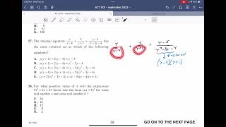 ACT G01    Math    Question 57