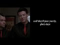Glee - glory days (lyrics) 