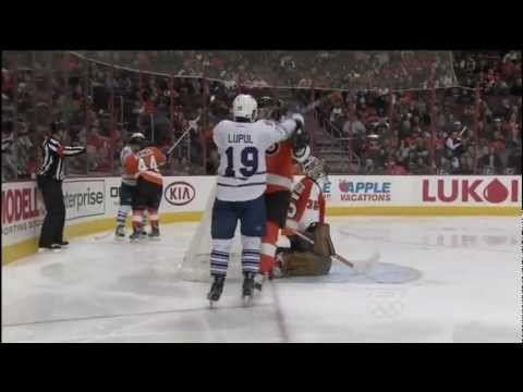 Bozak Goal - Leafs 1 vs Flyer 1 - Feb 9th 2012 (HD)