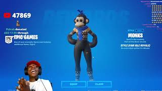 Fortnite Gives Speed A Monkey Skin..💀