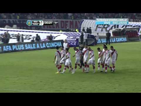 Fútbol en vivo. River - Racing. Fecha 17. Torneo Final 2014. Fútbol Para Todos.