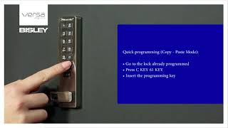 Programming a Digilock Versa lock