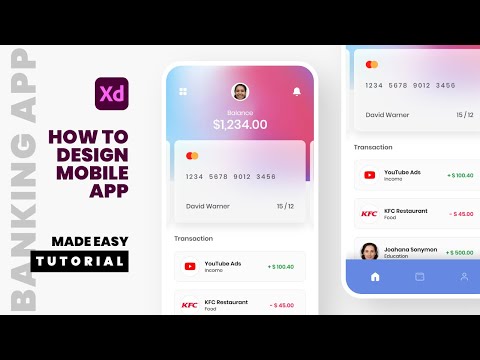 Cafe App UI Design and Interaction Animation in Adobe XD XD Tutorial Speed Art Tips Tricks