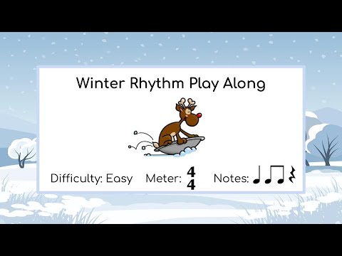 Winter Rhythm Play Along - Reindeer Sled