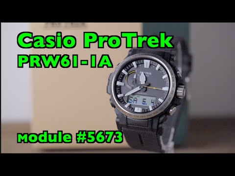 Casio ProTrek PRW61-1A Module # 5673 review and walkthrough