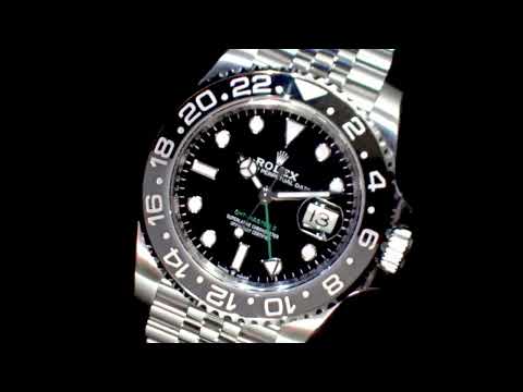 Men's Sports Rolex GMT-Master II 'Bruce Wayne' Automatic Wristwatch
