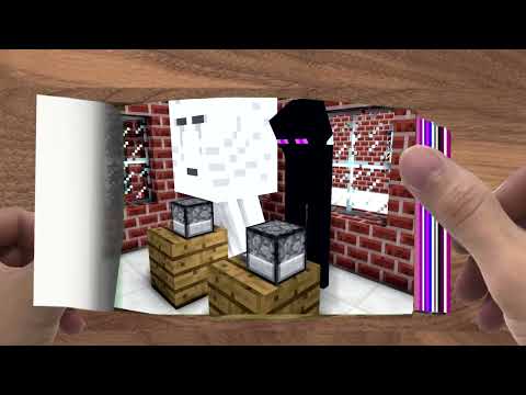 FLIPBOOK   Monster School  The Teacher Got Sick   Minecraft Animation004