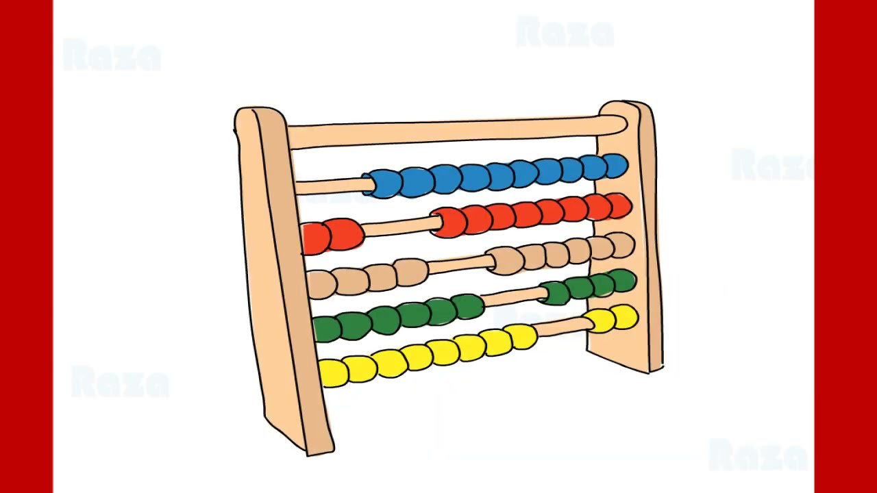 How To Draw Abacus Easy drawing Maths tricks.