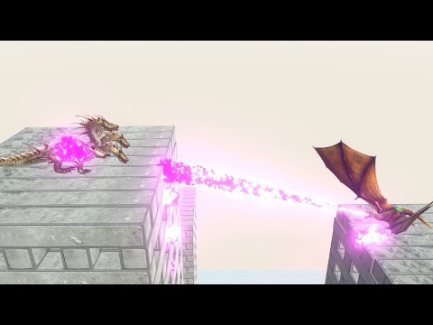 1vs1 tournament on shaking building Animal Revolt Battle Simulator