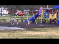 Marine Corps kids respect on the playground. COLORS!!