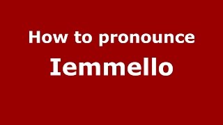 How to pronounce Iemmello