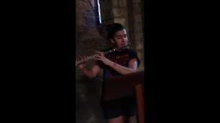 Chloe V.DeBanff plays Flute Etude in 11th century Church