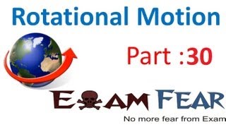 Physics Rotational Motion part 30 (Rotational dynamics) CBSE class 11