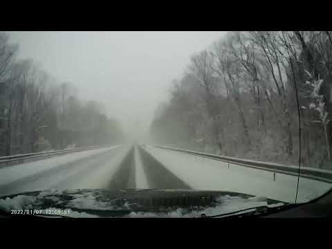 Lake effect snow Edinboro PA 1-7-22