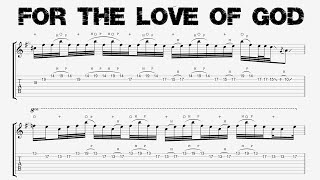 Steve Vai - FOR THE LOVE OF GOD - Guitar Tutorial (Tab + Sheet Music)