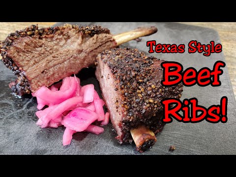 SDSBBQ - Texas Style Beef Ribs Slow and Low on The Big Green Egg