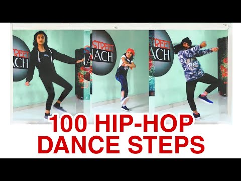 100 HIP-HOP DANCE STEPS | All hiphop dance basics foundations steps | with names