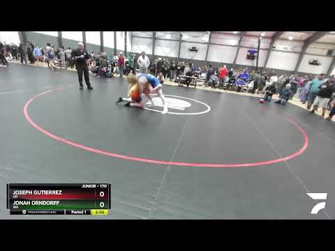 170 Lbs Champ. Round 1 - Joseph Gutierrez, OR Vs Jonah Orndorff, WA 6397