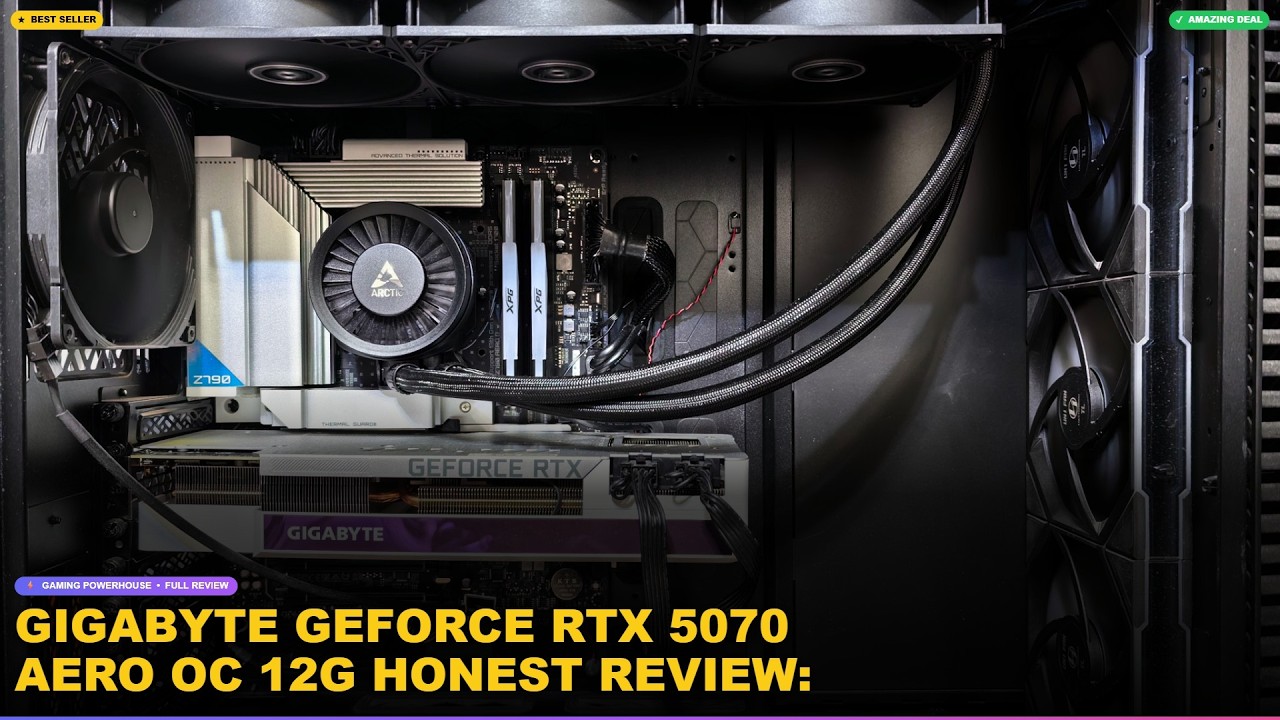 GIGABYTE GeForce RTX 5070 AERO OC 12G Honest Review: PC Gaming Performance in 2024 review video