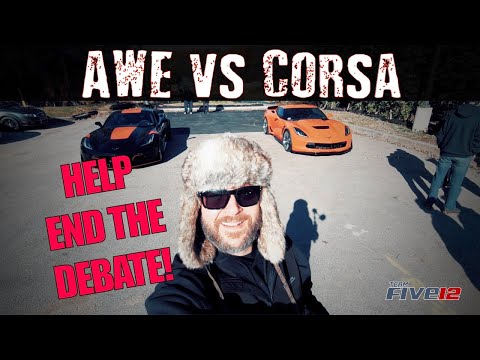 C7 Corvette AWE vs Corsa Extreme Exhaust Battle + Triple Track Hawk Rev Off!