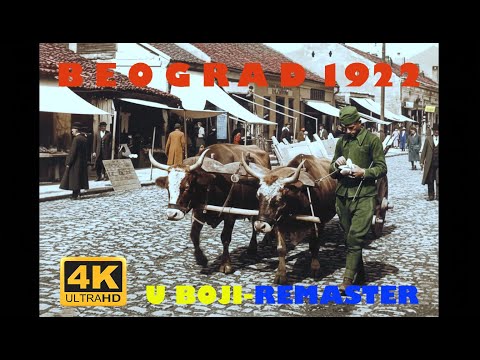NEVEROVATNO: Beograd 1922 u 4K BOJI! 😱 Ovako su naši preci STVARNO živeli (Restauracija)