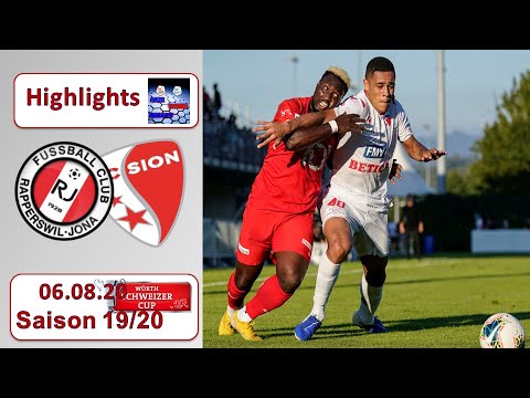 Highlights: FC Rapperswil - Jona vs FC Sion (06.08.2020