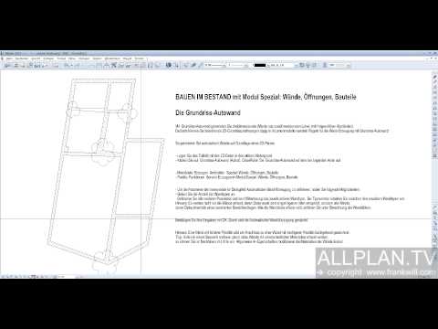 ALLPLAN.TV Quicktipps Allplan 2013 - Automatisches Erstellen von Wänden aus 2D Linien