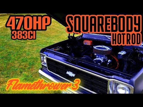 pertronix flamethrower3 ignition rev limiter test 383stroker 470hp Squarebody 77 chevy muscle truck