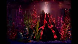 Finding Nemo Virtual Aquarium Volcano Night (Hour 