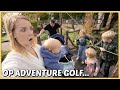 WE LOPEN VAST MET DE VEERPONT OP ADVENTURE GOLFBAAN | Bellinga Vlog #2623