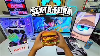 Sexta Feira à NOITE de um GAMER que TRABALHA! (Havit H2015 PRO)