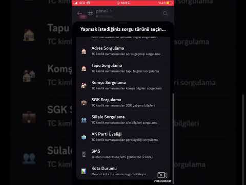 ÜCRETSİZ DİSCORD SORGU PANEL