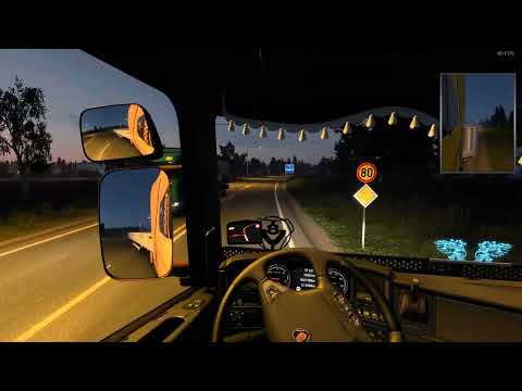 EURO TRUCK SİMULATOR 2 SCANIA R420 İLE GECE YOLCULUĞU